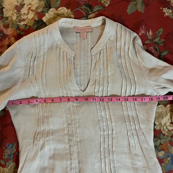 Saint Tropez West 100% Linen Top - Picture 7 of 10